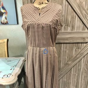 Vintage 1940/50's Mini check/plaid Dress